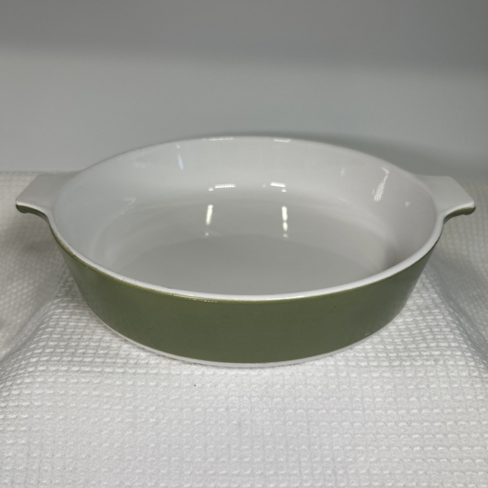 Corning Ware Avocado Green Skillet #B-8.5-B with Handles Vintage